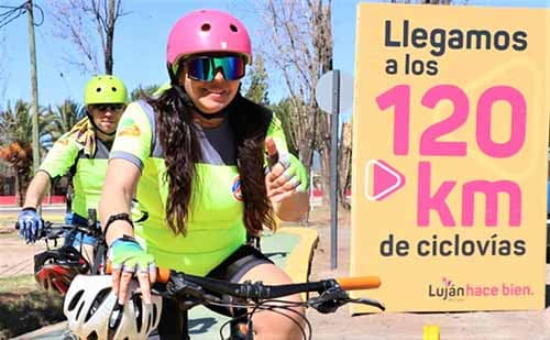 Con 120 kilómetros, Luján es el departamento con mayor extensión de ciclovías