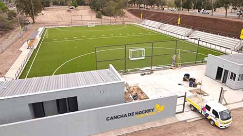 Cómo es el Microestadio de Hockey en Luján de Cuyo de 5100 m2