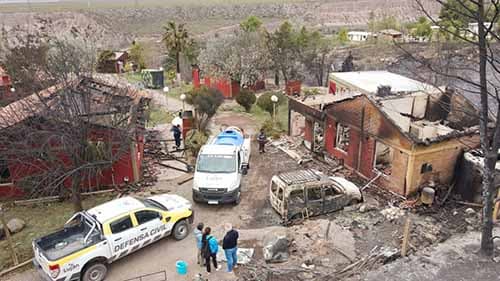 Luján continúa el operativo integrado de mitigación de daños causados por el zonda