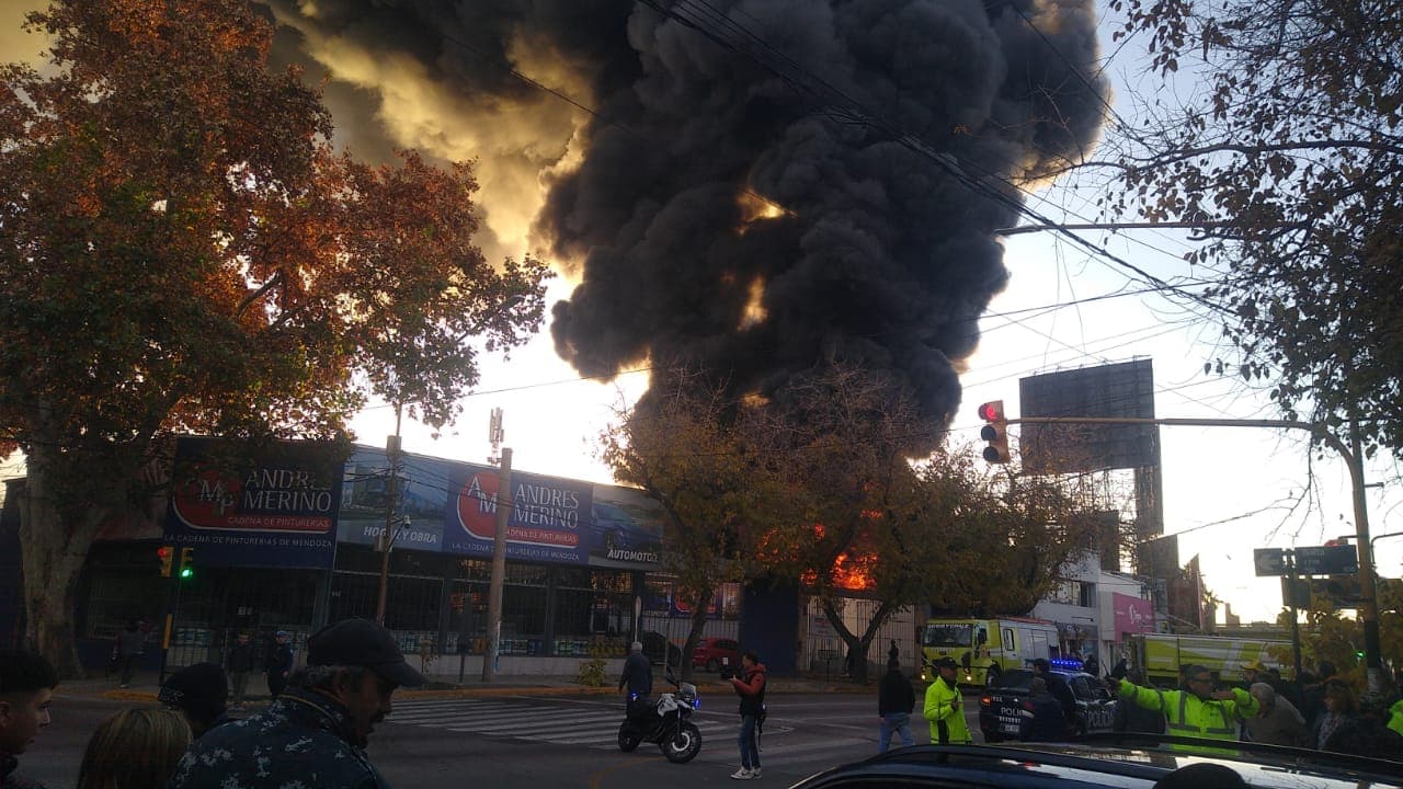 Estaría controlado el feroz incendio en Vicente Zapata y Costanera.
