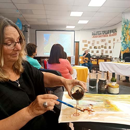 Día del Malbec en la Alberdi: a puro arte y vino