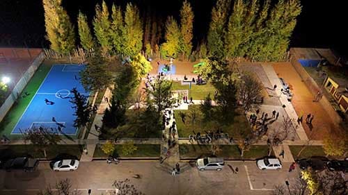 Dónde está la nueva plaza inaugurada en Luján.