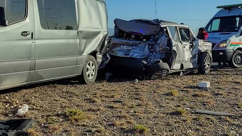 Un accidente en cadena dejó un fallecido en Luján.