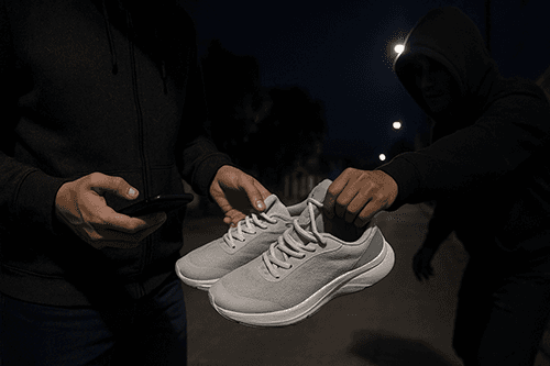 Los asaltaron al comprar unas zapatillas por facebook.