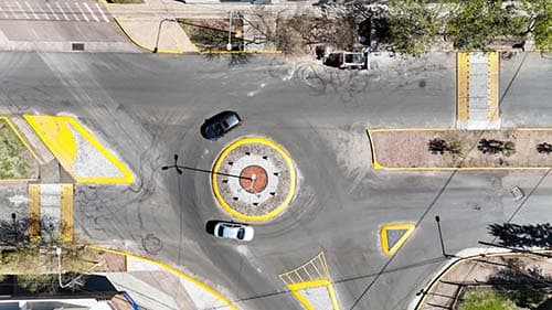 Calles ordenadas y tranquilas: siguen las obras.
