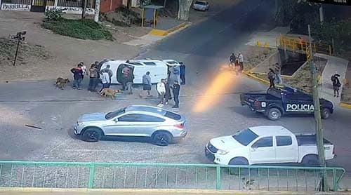 Violento choque y vuelco en Luján de Cuyo