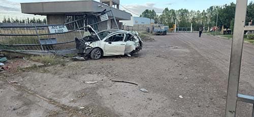 Otro alcoholizado chocó contra un portón en Carrodilla