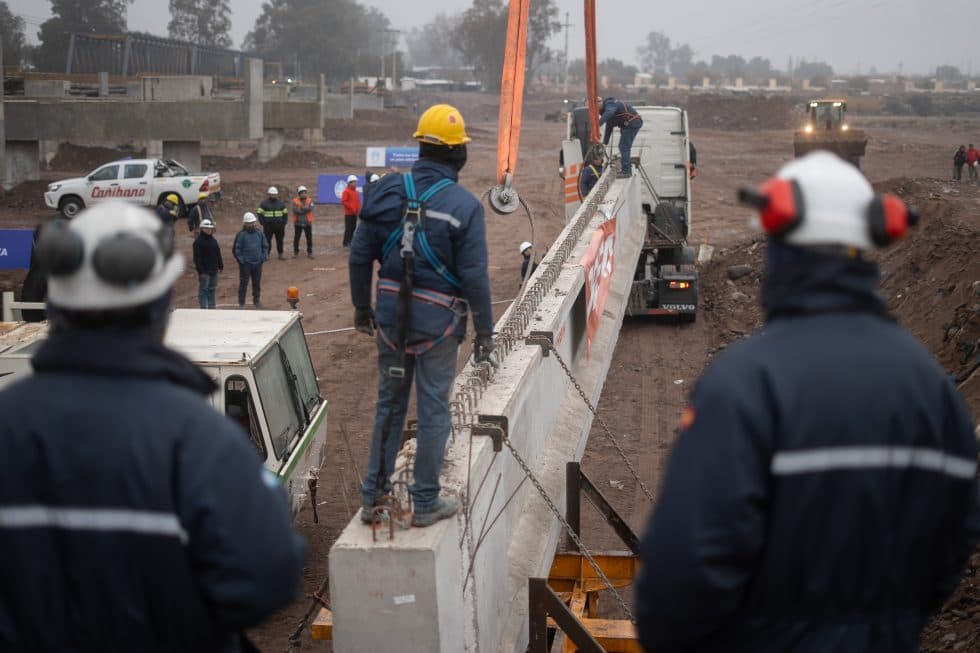 Avances sobre el puente Luján- Perdriel