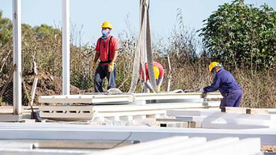 Las medidas sanitarias en las obras de construcción