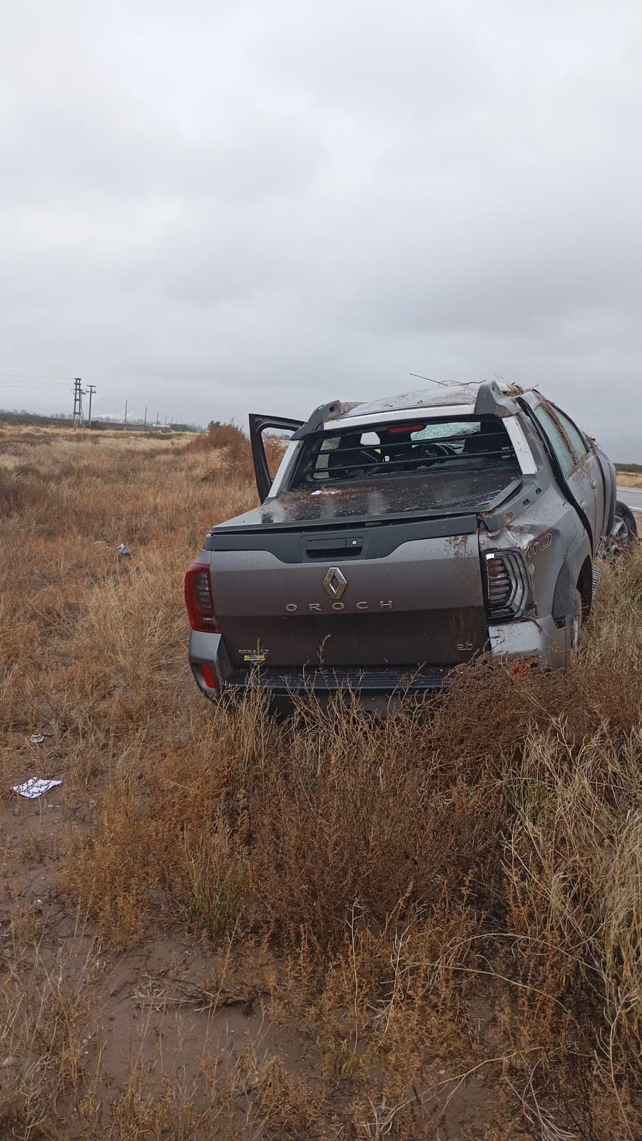 Conductor herido con politraumatismos por un vuelco en alta montaña durante el sábado 16 de mayo en Luján de Cuyo.
