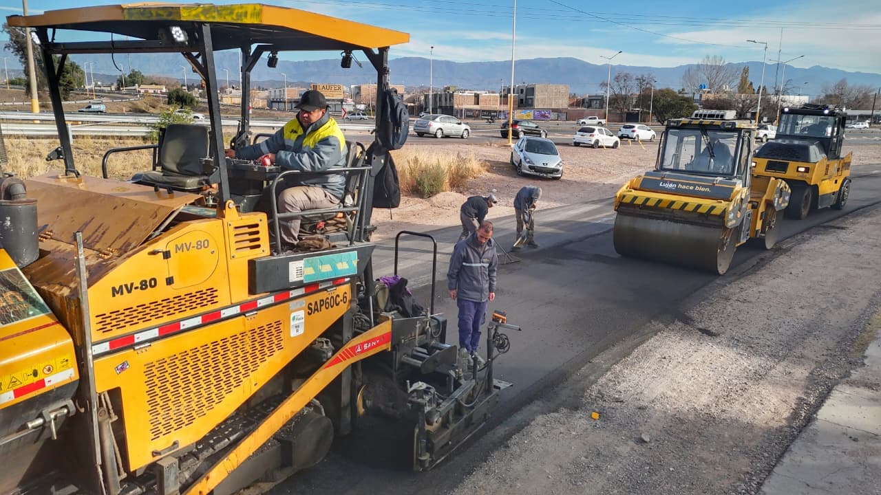 Acceso Sur: Luján avanza con las últimas obras sobre las colectoras